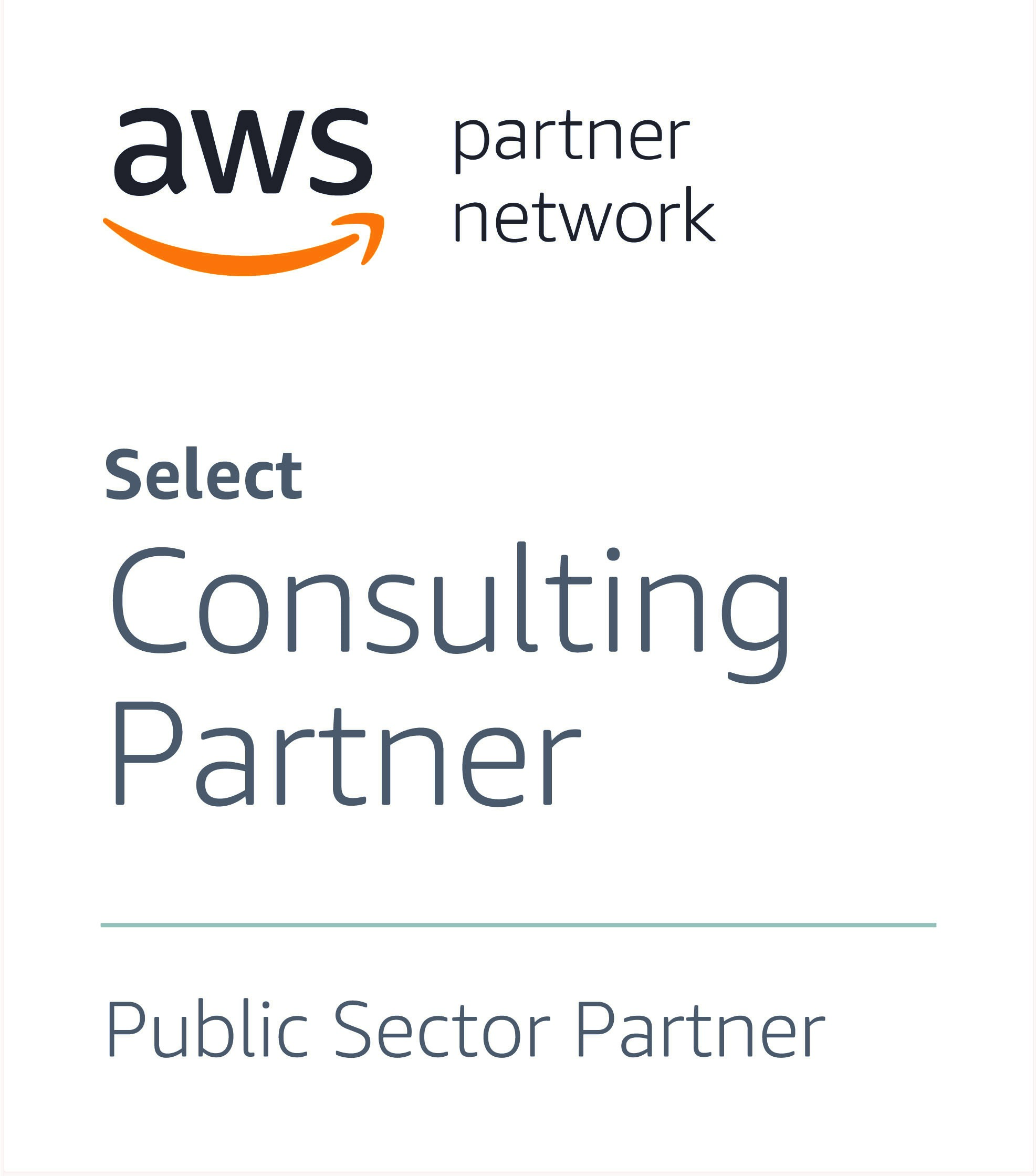 Logo demonstrating Exception is an AWS Select Consulting partner and Public Sector Partner
