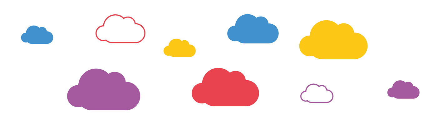illustration depicting cloud services